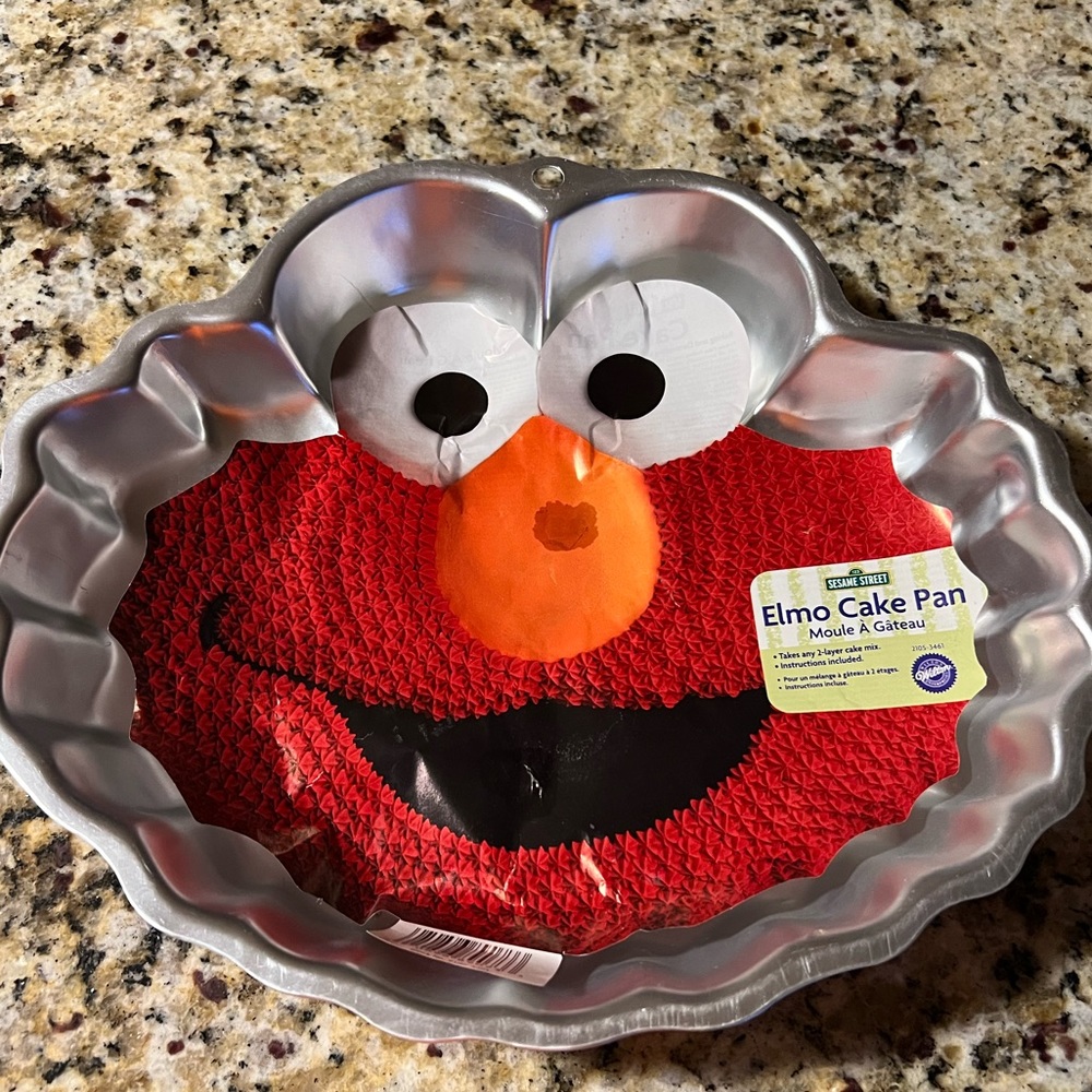 Wilton Elmo cake pan. 2002
